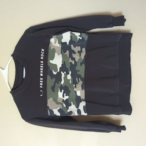 Boys Zara Camo Sweatshirt Sz 9